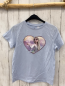 Preview: H&M  T-Shirt  Gr. 134  hellblau Herz mit Elsa 