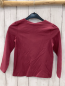 Preview: neu  Langarmshirt  Gr. 122  rostrot Schmetterlinge mit Glitzer 