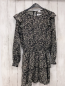Preview: Zara  Kleid  Gr. 152  schwarz beige Blumen Strutur 