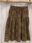 Preview: Zara  Rock Gr. 140  schwarz gelb bunte Blumen 