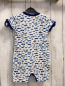 Preview: neu Lamino  Playsuit  Gr. 62  weiß blau rote Fische dunkelblauer Bund 