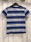 Preview: H&M  T-Shirt  Gr. 122/128  blau hellblau hellgraue Streifen Schrift 