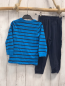 Preview: 2tlg  Schlafanzug  Gr. 98  hellblau blaue Streifen + blau Benj Blümchen