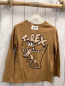 Preview: H&M  Langarmshirt  Gr. 122  ocker Dino Schrift 