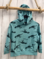 Preview: H&M Pullover  Gr. 110  mint Kapuze Dinos