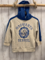 Preview:   Pullover  Gr. 110  beige blau Kapuze Schrift Hogwarts 