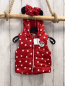 Preview: H&M Weste Gr. 68  rot weiße Punkte Minnie Mouse