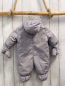 Preview: 2tlg Schneeoverall + Handschuhe Gr. 56  grau Sterne 
