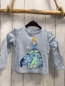 Preview:  Langarmshirt Gr. 98  hellblau Prinzessin Pailettenrock