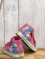 Preview: Cupcake  Boots  Gr. 21  pink Pony Glitzer Blumen Leuchtsohle 