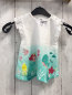 Preview:   T-Shirt  Gr. 74  weiß mint Nixen Fische Wale 