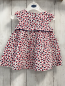Preview:   Kleid  Gr. 62  weiß rot blaue Herzen Schleife 