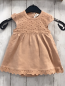 Preview:   Kleid  Gr. 68  heller lachston Blumenstickerei 