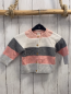 Preview: H&M  Strickjacke  Gr. 68  rosa weiß grau hellgraue Streifen 