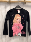 Preview: Top Model  Langarmshirt  Gr. 140  schwarz pink Sterne Mädchen 