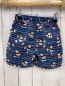 Preview:  Badeshorts Gr. 98  blau bunte Streifen Mickey Mouse orange Kordel