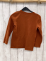 Preview:  Langarmshirt Gr. 122  braun hellblaue Schrift