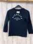 Preview:  Langarmshirt Gr. 122  blau hellblaue Schrift
