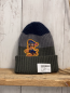 Preview:   Mütze  Gr. 52/54  oliv grau blaue Streifen Rippen Strick Paw Patrol 