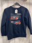 Preview:   Pullover   Gr. 122  blau Feuerwehrfahrzeuge 