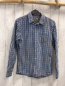 Preview: review Hemd  Gr. 152  schwarz hellblau weiß kariert 