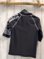 Preview: H&M  UV-Schutzshirt Gr. 134/140  schwarz weiße Streifen Wellen + Schrift 