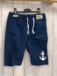Preview: H&M  Shorts  Gr. 134  blau weißer Anker weiße Kordel 