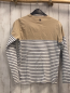 Preview: Retour Langarmshirt Gr. 158  beige schwarz weiße Streifen