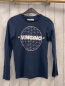 Preview: Vingino Langarmshirt Gr. 152  blau weiße Schrift