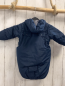 Preview: 2tlg Staccato  Winterjacke + Fußsack  Gr. 50/56  blau + gestreifter Hund