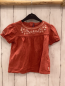 Preview: Sergent Major  T-Shirt  Gr. 116  rost gestickte Blumen weiße Pailetten