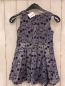 Preview: Yumi Girl  Kleid  Gr. 110  blau Überkleid blauen Kirschen hellgrauen Strichen 