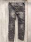 Preview: S´Oliver  Jeggings  Gr. 128  grau Jeans weinrot rosa Blumen 