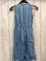 Preview:   Jumpsuit  Gr. 110  blau Jeans Rüschen mit weißer Lochstickerei 