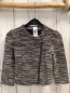 Preview: neu  Strickjacke  Gr. 92  schwarz hellgrau silber gemustert 