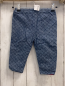 Preview: Next  Hose  Gr. 86  blau Jeans blaue Nähte in Rautenform rote Schleife 