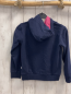 Preview: Salt & Pepper  Pullover   Gr. 128  blau Kapuze Pferde mit pink Pailetten silber Glitzerschrift 