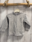 Preview: Obaibi  Langarmshirt  Gr. 86  grau hellgraue Streifen
