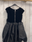 Preview: H&M  Kleid  Gr. 122  schwarzes Samtoberteil Ballonrock Schleife 