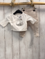 Preview: 2tlg  Langarmshirt + Babyhose  Gr. 56  weiß Dumbo + beige Struktur 