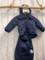 Preview: 2tlg Staccato  Jacke + Fußsack Gr. 62/68  blau Sterne weißes Teddyfutter 