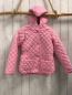 Preview: Benetton  Jacke  Gr. 140  rosa gesteppt Kapuze 