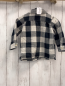 Preview: GAP Hemd  Gr. 86  schwarz grau hellgrau kariert Struktur 