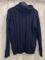 Preview: Esprit  Pullover Gr. XS  blau Strick Zöpfe großer Kragen 