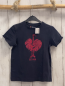 Preview: Engelbert Strauß  T-Shirt  Gr. 122/128  dunkelgrau roter Strauß + Schrift 