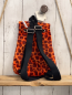 Preview: neu Nici Rucksack orange weinrotes Fellmuster Nicky schwarze Gurte NP 25,54 € 