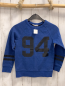 Preview: H&M  Pullover  Gr. 122/128  blau grau meliert schwarze Schrift 