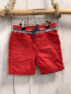 Preview: Esprit  Shorts  Gr. 92  rot + grau roter Streifenbund mit dunkelgrauer Kordel 