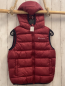 Preview: Champion  Weste  Gr. 158/164  rot Kapuze grauer Bund 