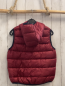 Preview: Champion  Weste  Gr. 158/164  rot Kapuze grauer Bund 